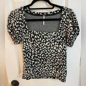Free People cheetah top